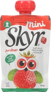 Q Skyr mini jordbær Porsjonspose