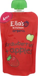 Ella's Kitchen Økologisk mos med jordbær og eple Fra 4 mnd