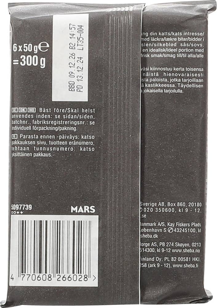 Sheba Fresh & Fine fisk Tunfisk, torsk og hvit fisk