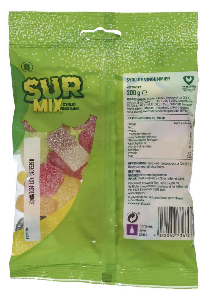 R Sur Mix Vingummi