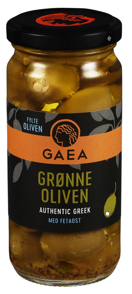 Gaea Fetaostfylte grønne oliven