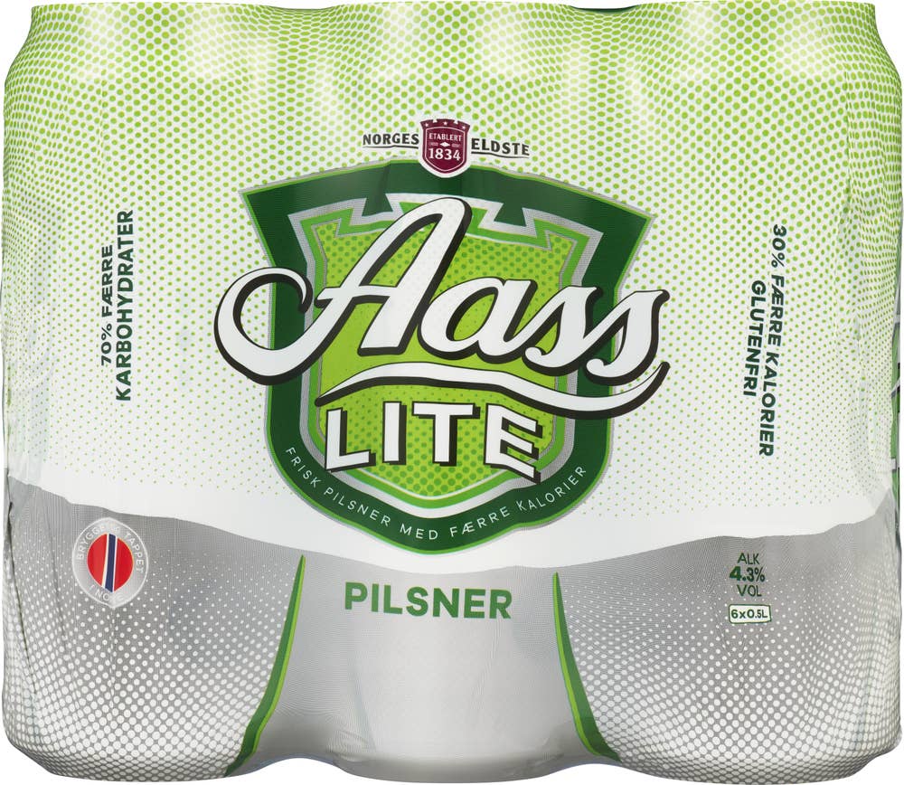 Aass Bryggeri Aass Lite Pilsner 6x0,5l
