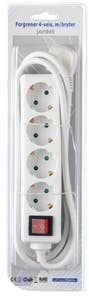 Forgrener 4-veis med bryter 1,5m