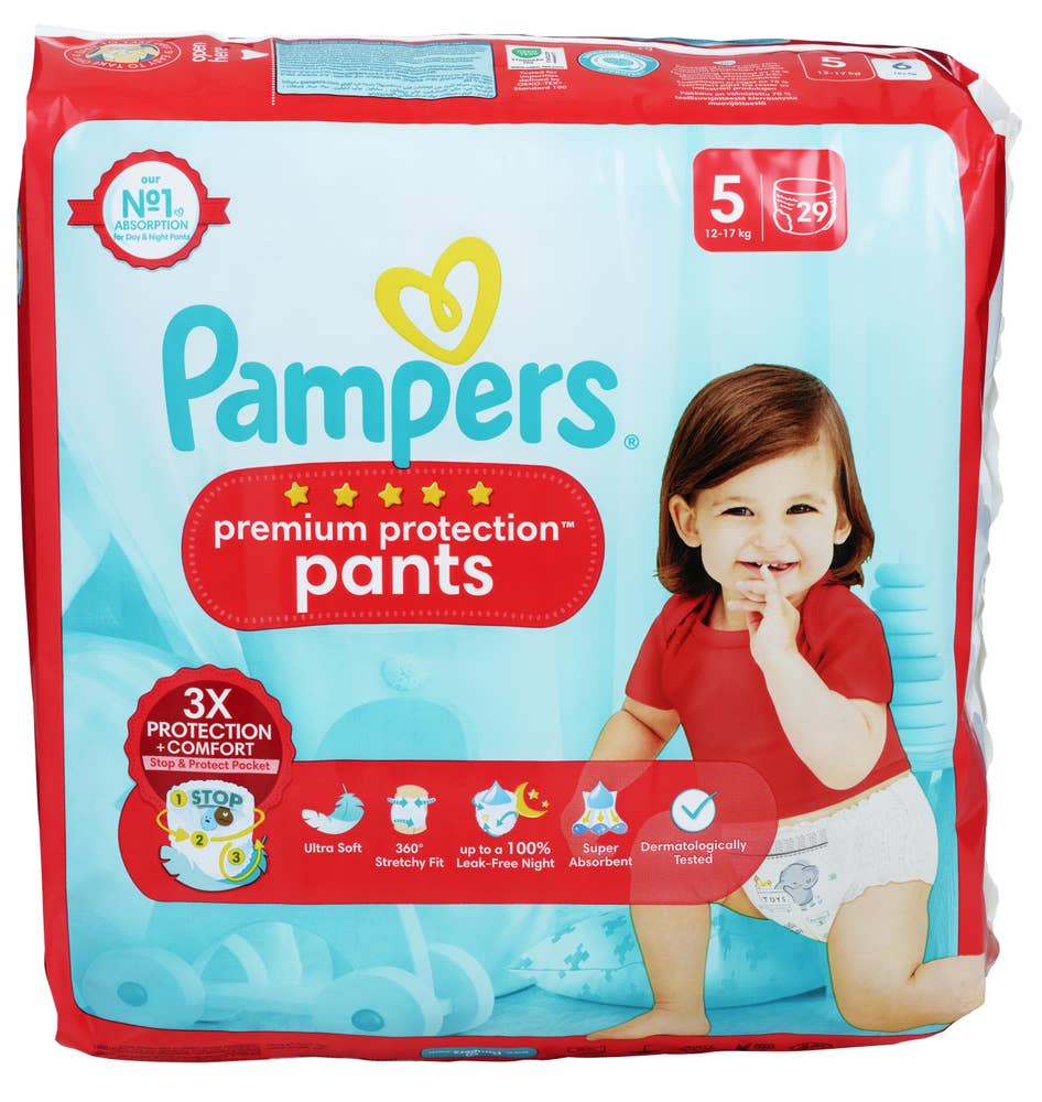 Pampers Bleie Premium Protection Pants Str. 5, 12-17kg
