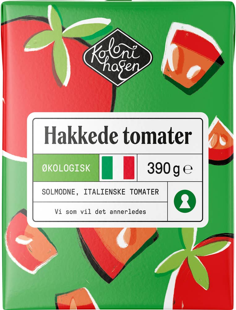 Kolonihagen Hakkede tomater Økologisk