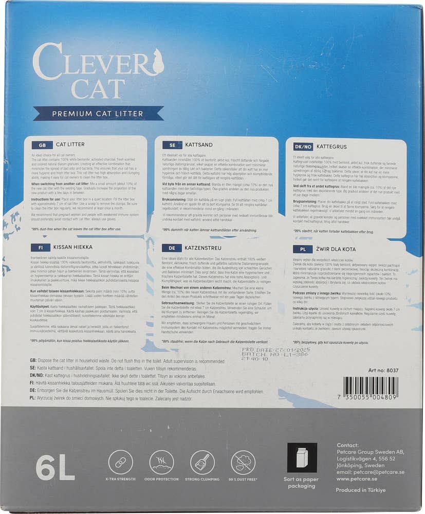 Clever Cat Kattesand X-stra Strength Klumpende