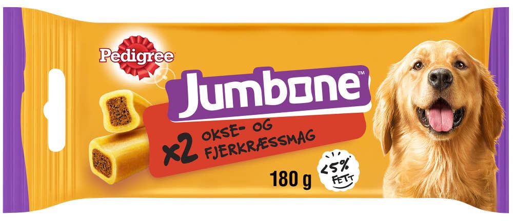 PEDIGREE Jumbone hundesnacks med okse- og fjærkresmak Medium