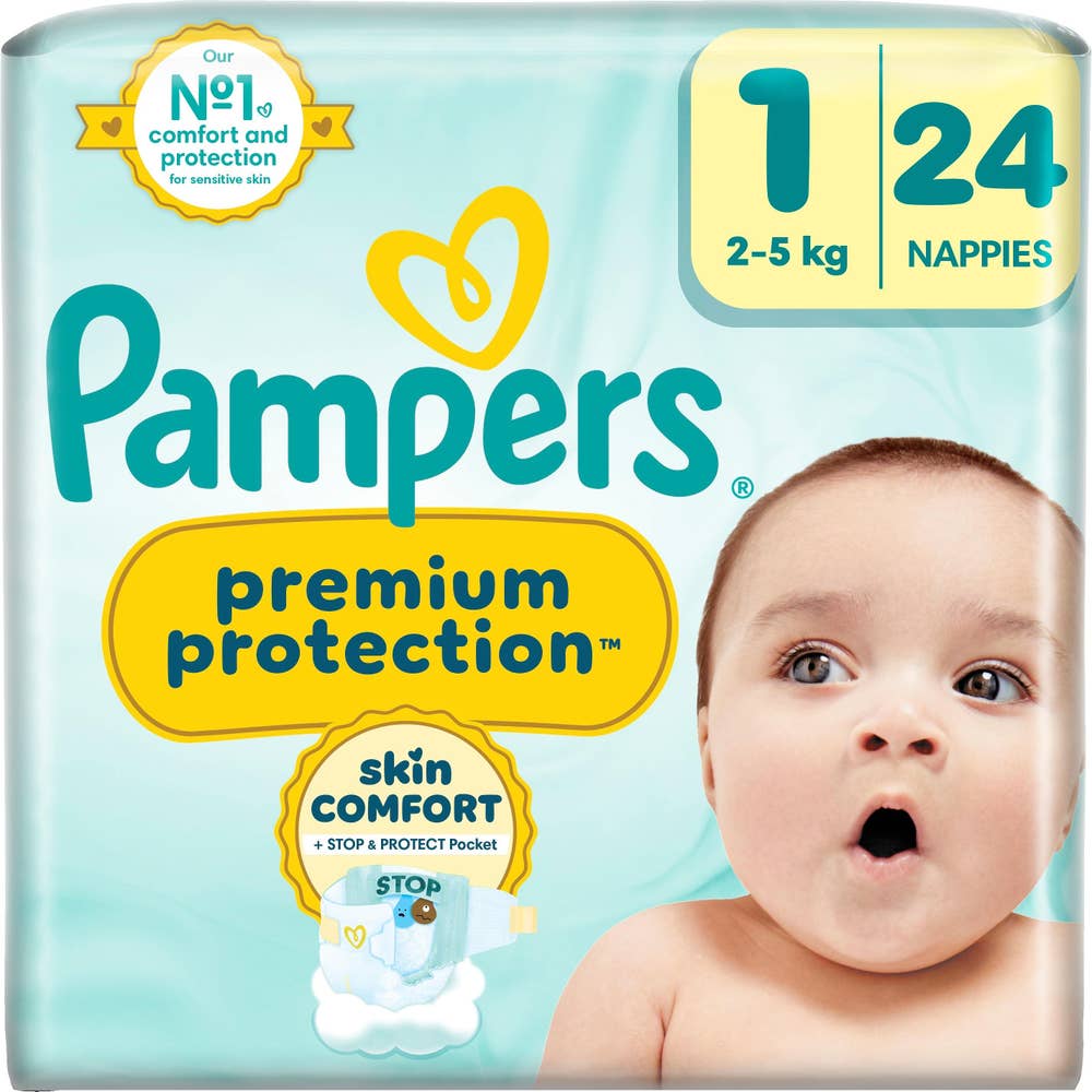 Pampers Bleie Premium Protection New Baby Str. 1, 2-5 kg