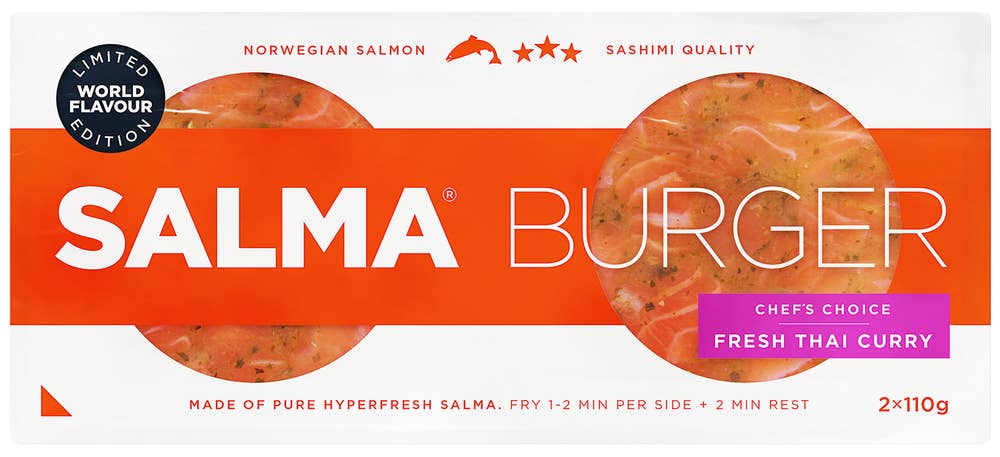 Salma Salma® Burger Thai Curry 2stk 110g