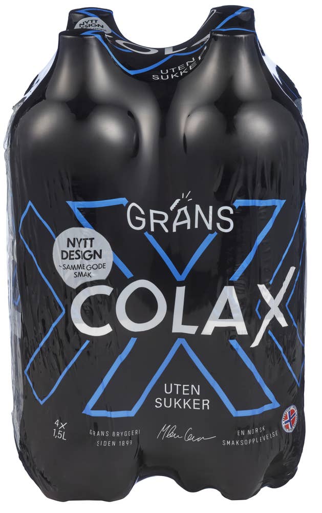 Grans Cola X uten sukker 4 x 1,5L