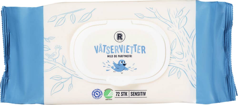 R Våtservietter 72 stk