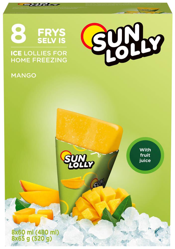 Sun Lolly mango 8 stk