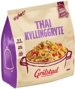 Grilstad Thai Kyllinggryte Til familien! Gryte med kylling, grønnsaker og saus