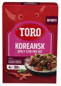 Toro Koreans stir-fry kit