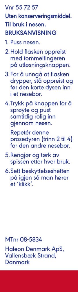 Otrivin Comp nesespray for voksne 0.5mg/ml + 0.6mg/ml