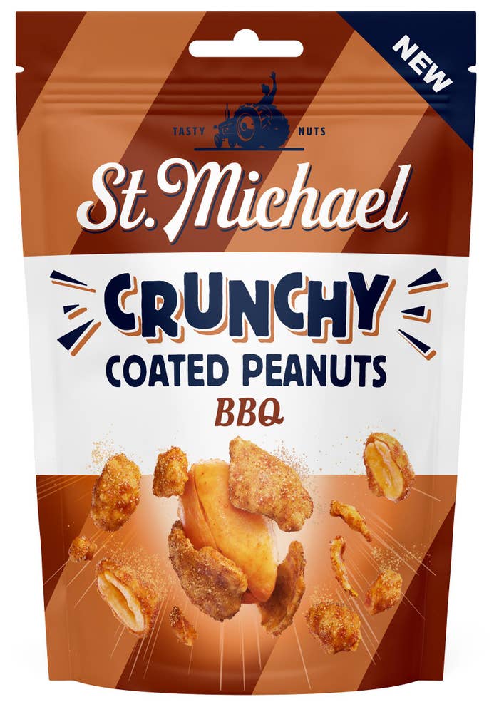 St.Michael Crunchy Coated Peanuts BBQ