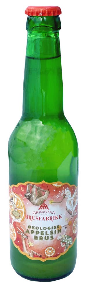Grimstad Brusfabrikk Økologisk appelsinbrus