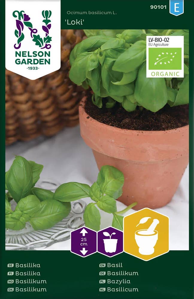 Nelson Garden Basilikum Loki Økologisk