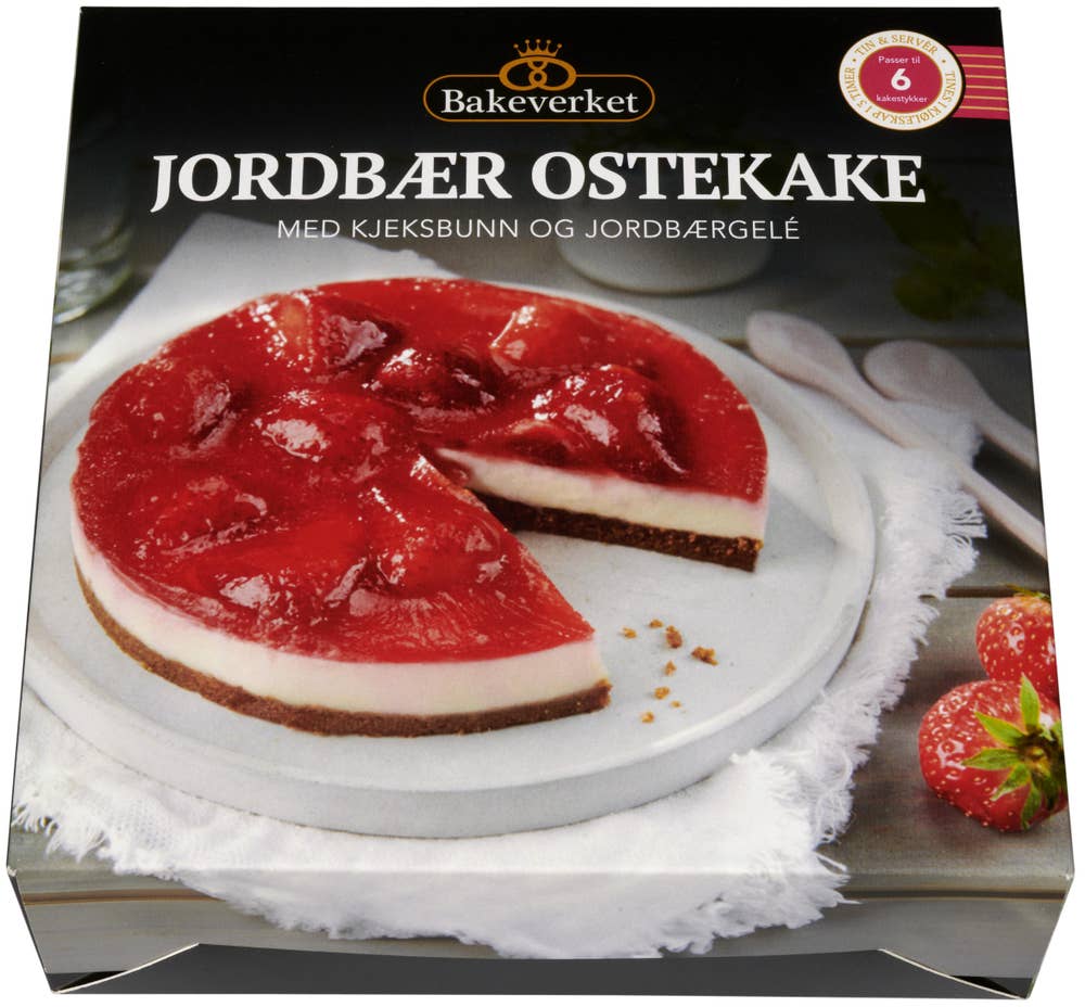 Bakeverket Jordbær ostekake