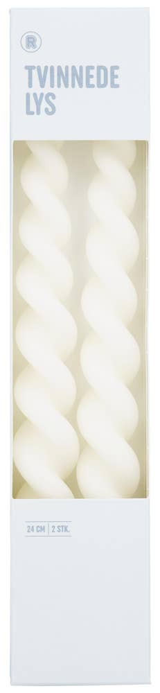 REMA 1000 Tvinnede parafinlys 2x24cm