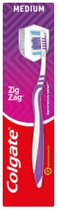Colgate Tannbørste Zig-Zag Medium, Assortert Design