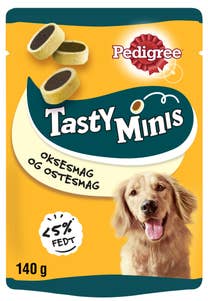 Pedigree Tasty Minis hundesnacks Okse- og ostesmak