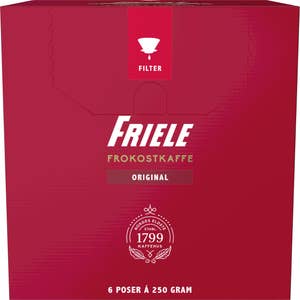 Friele Frokostkaffe Filtermalt, 6 x 250 g