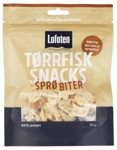 Lofoten Tørrfisksnacks Sprø biter