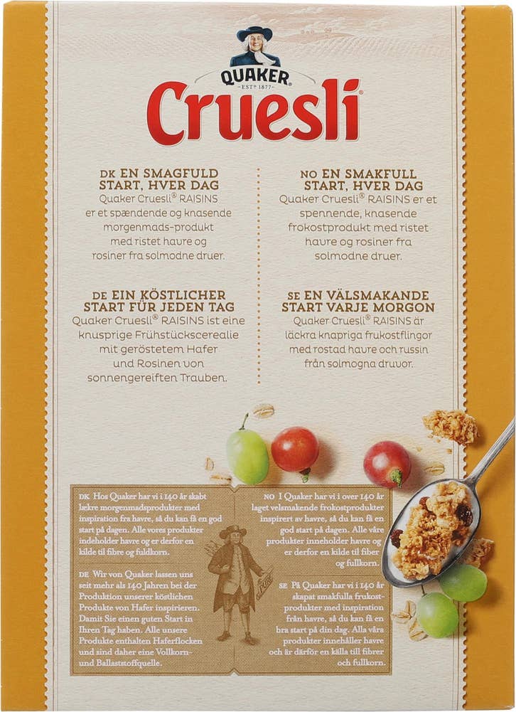 Quaker Cruesli Solfrokost Granola