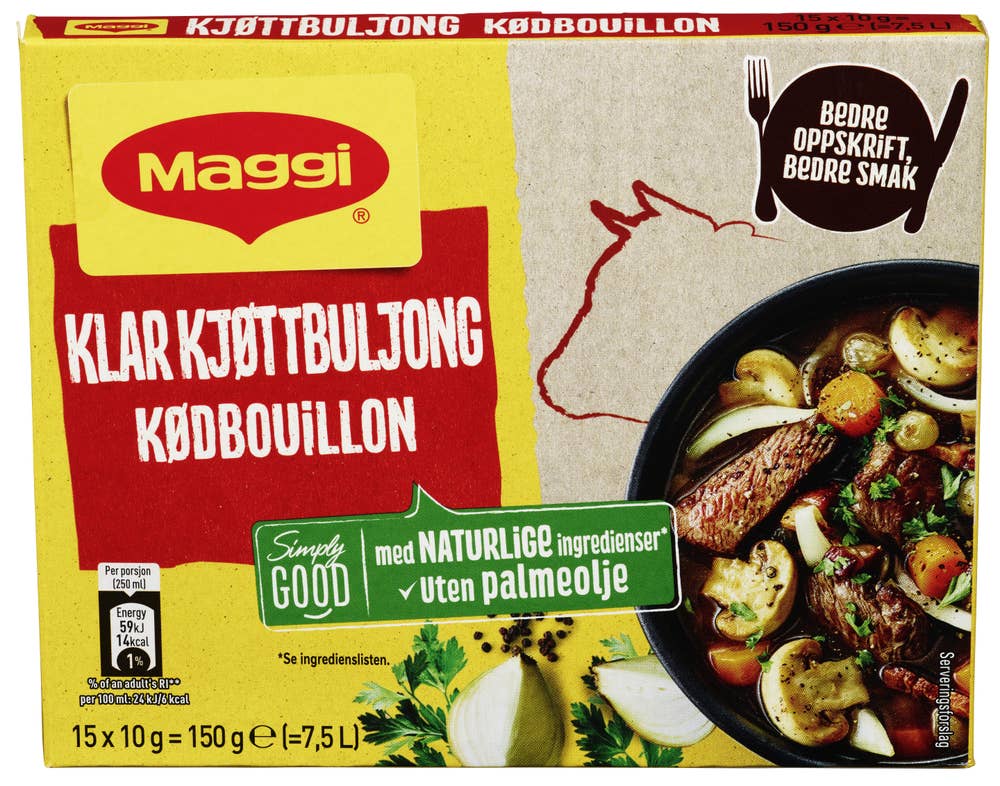 Klar kjøttbuljong Terninger, 150 g