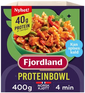 Fjordland Proteinbowl Kylling og pasta med grønnsaker