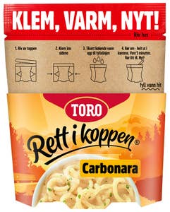 TORO Rik Carbonara Rett i koppen