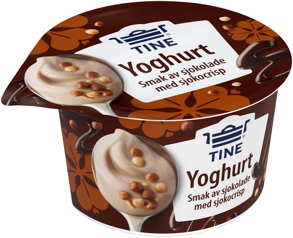TINE Nyt duo yoghurt Sjokolade og sjokocrisp