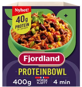 Fjordland Proteinbowl Taco med kjøttdeig, ris og grønnsaker
