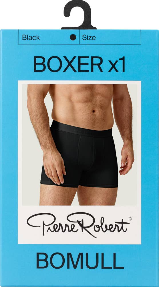 Pierre Robert Boxer til herre Sort, str M