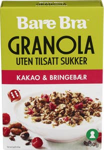 Bare Bra Granola Kakao og Bringebær