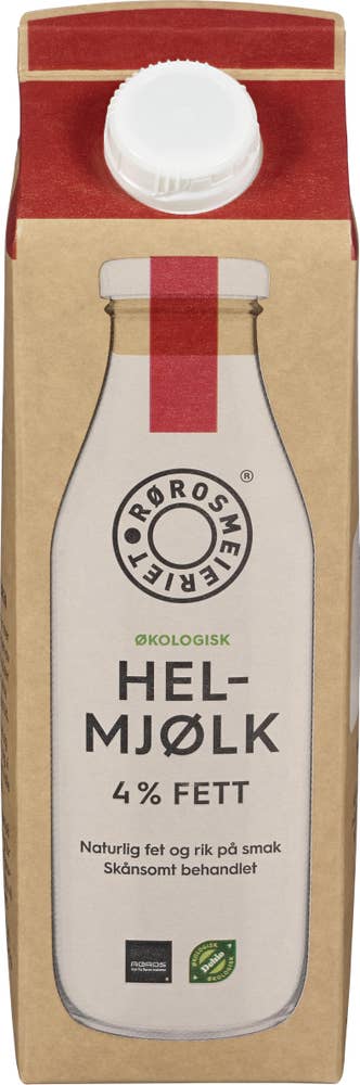 Økologisk Rørosmjølk Hel 4,0% fett
