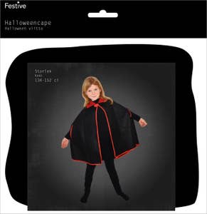 Festive Djevels-kappe for barn Str 134-152 cm