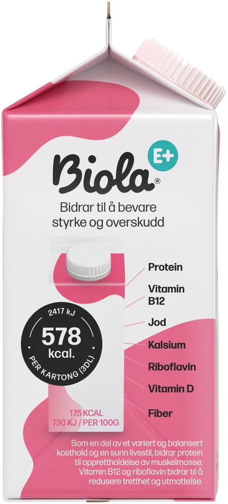 TINE E+ Biola bringebær