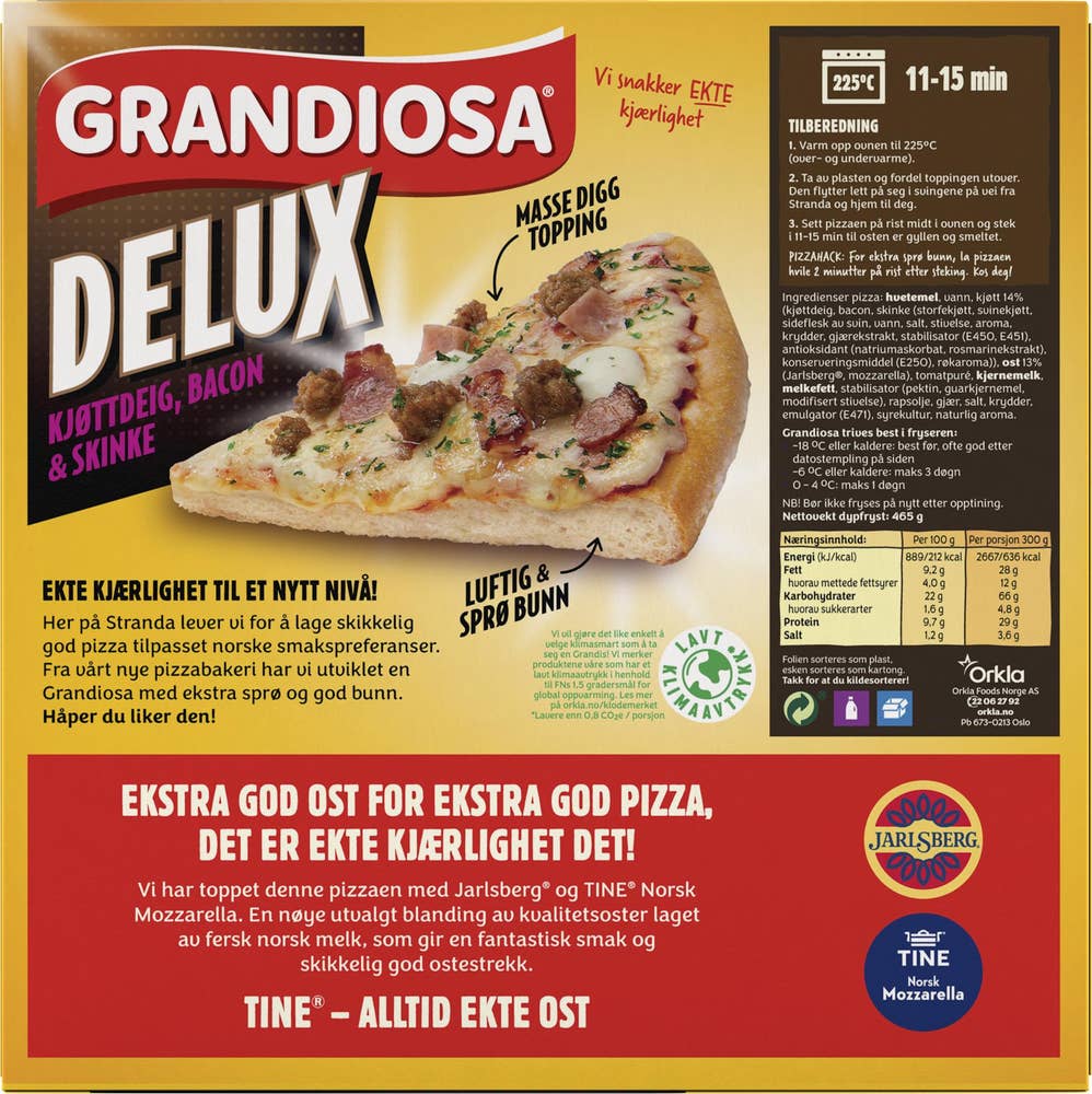 Grandiosa Delux kjøttdeig & bacon