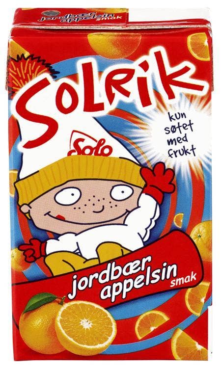 Solrik Jordbær & Appelsin Lett