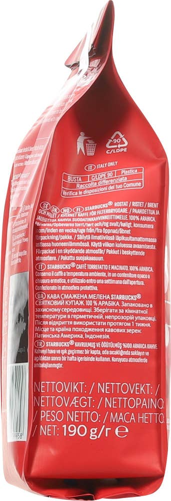 Starbucks Holiday Blend Filtermalt