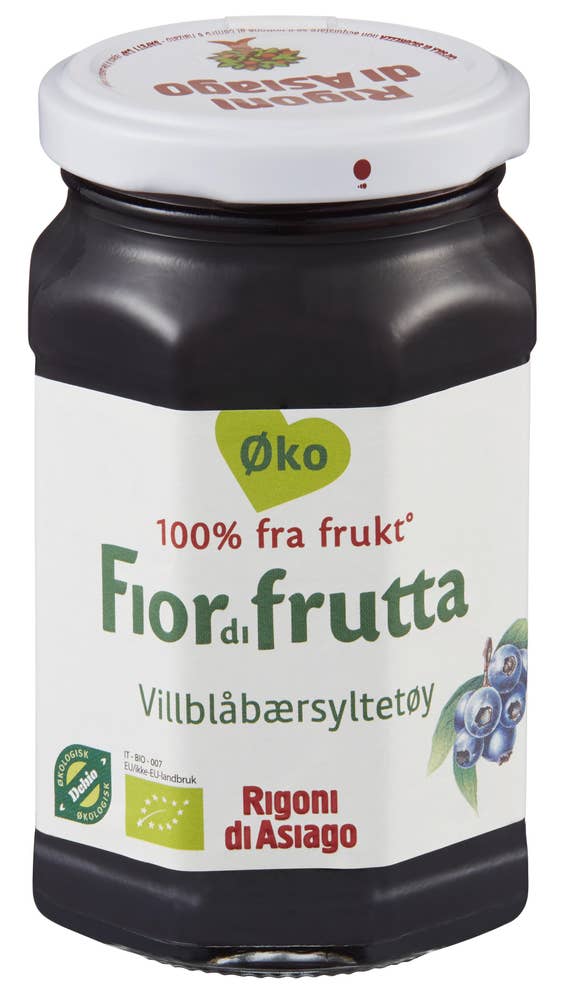 Rigoni Di Asiago Fior di frutta villblåbærsyltetøy Økologisk