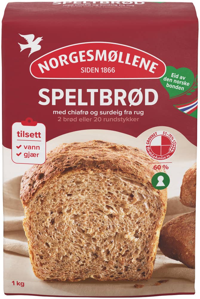 Norgesmøllene Speltbrød