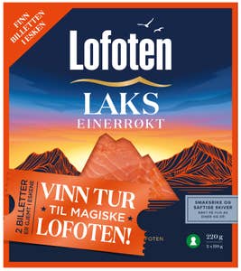 Lofoten Einerrøkt laks Skivet