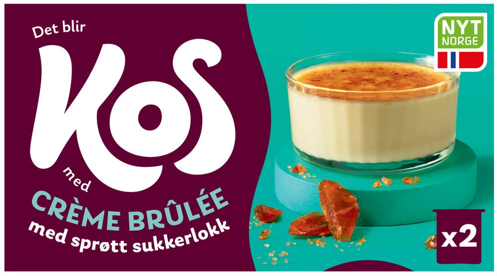 KOS Crème brûlée 2 x 133g