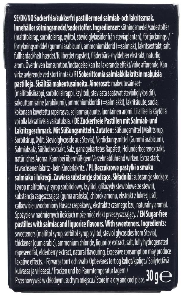 Läkerol MORE Salmiak Uten sukker