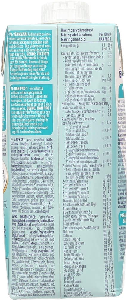 Nestlé Nan NAN Pro 1 drikkeklar fra 0 mnd
