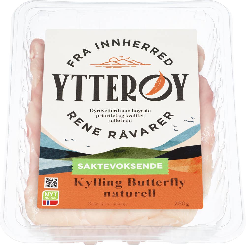 Ytterøy Kylling Butterfly naturell Saktevoksende kylling