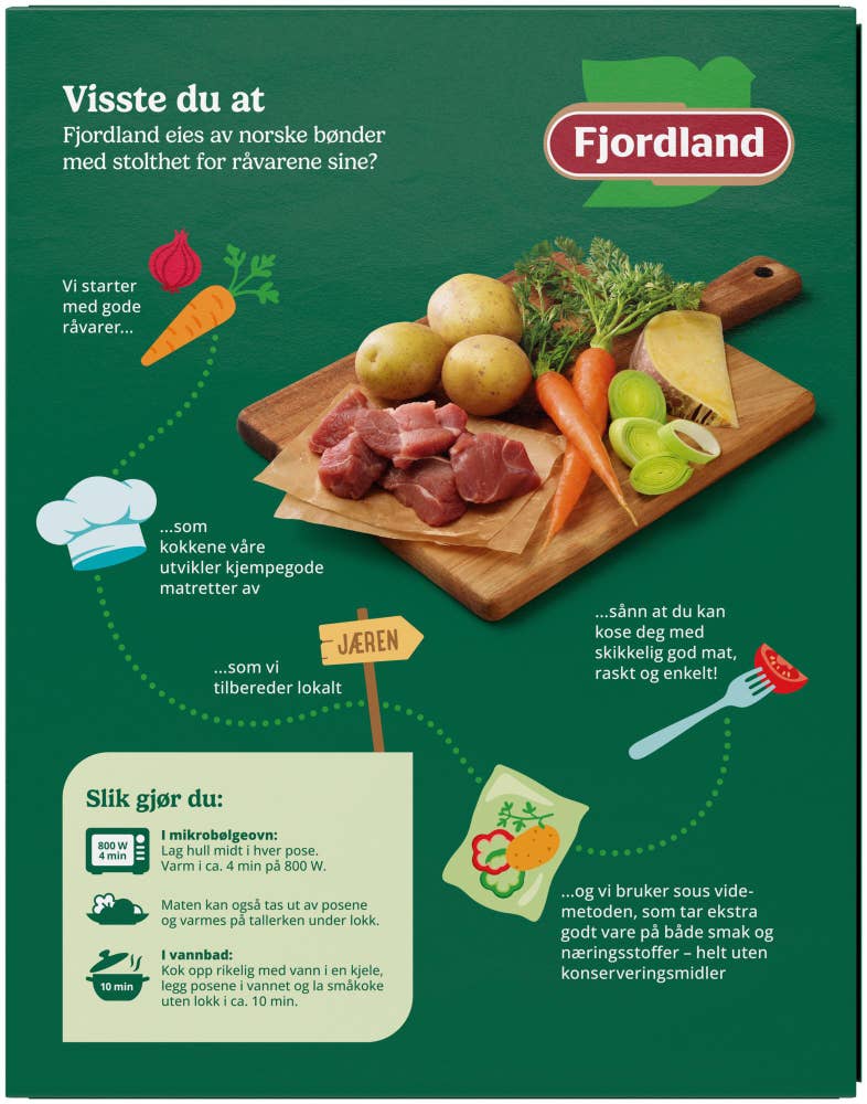 Fjordland Lammefrikasse med poteter